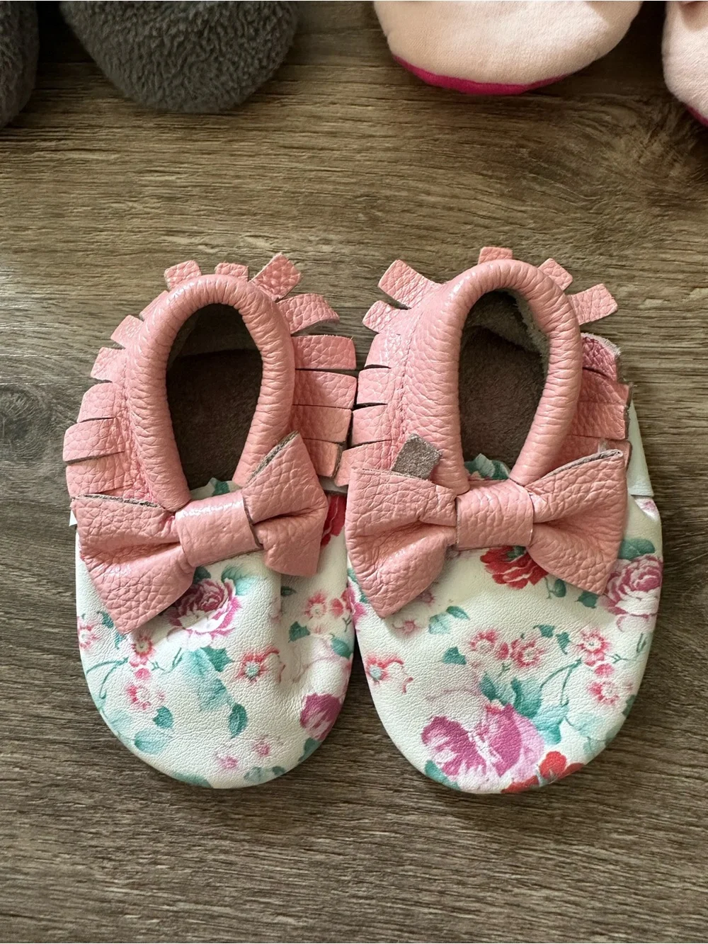 3-Pair Baby Bootie Bundle - Pink, Gray, Floral